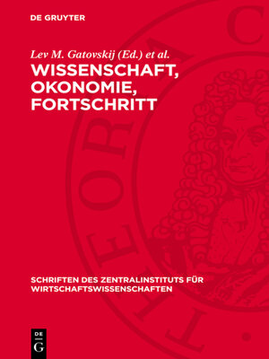 cover image of Wissenschaft, Okonomie, Fortschritt